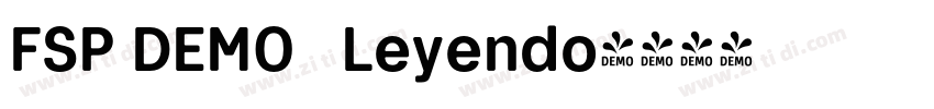 FSP DEMO   Leyendo字体转换